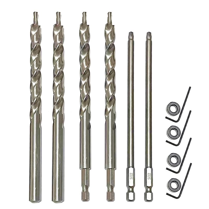 Pocket Hole Jig - Set di punte da trapano A01F-3/8