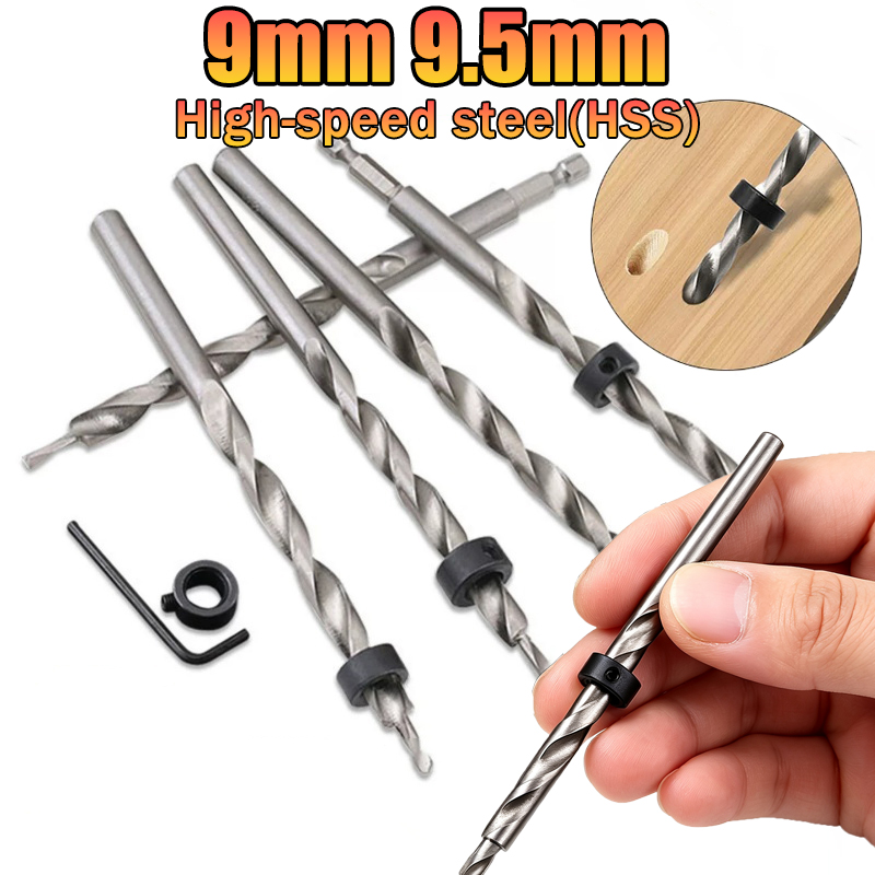 Pocket Hole Jig - Punta elicoidale con fermo di profondità