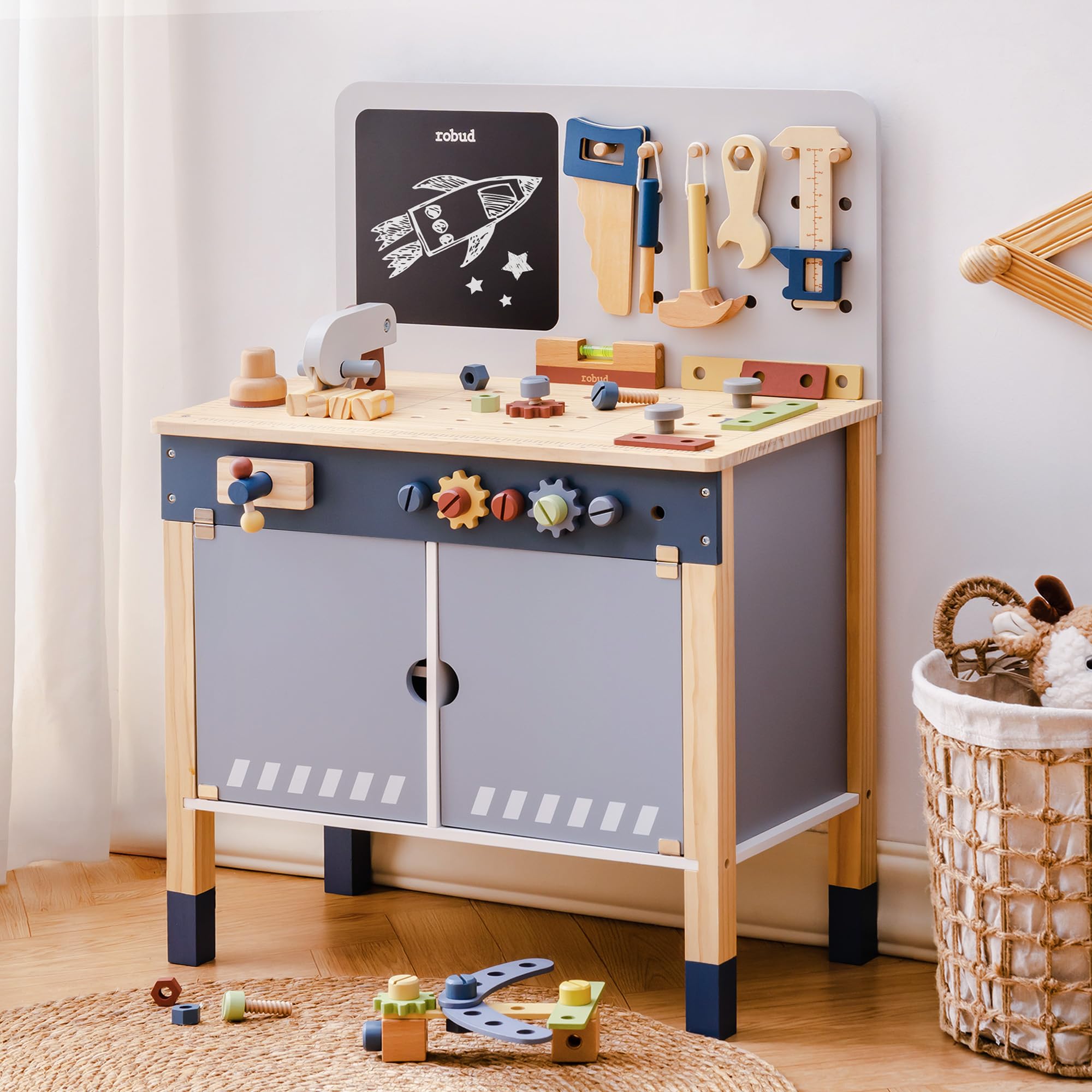 ROBUD Banco da Lavoro in Legno - Tools Workshop For Kids recensione e prezzo