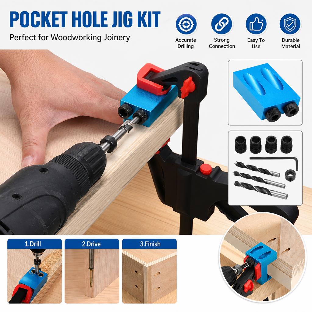 Kit fai-da-te per fori a tasca - Pocket Hole Jig recensione e prezzo