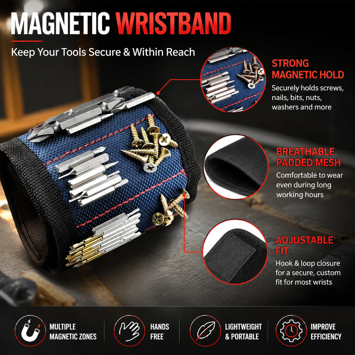 Braccialetto magnetico per ute - Mini Workshop Tools recensione e prezzo